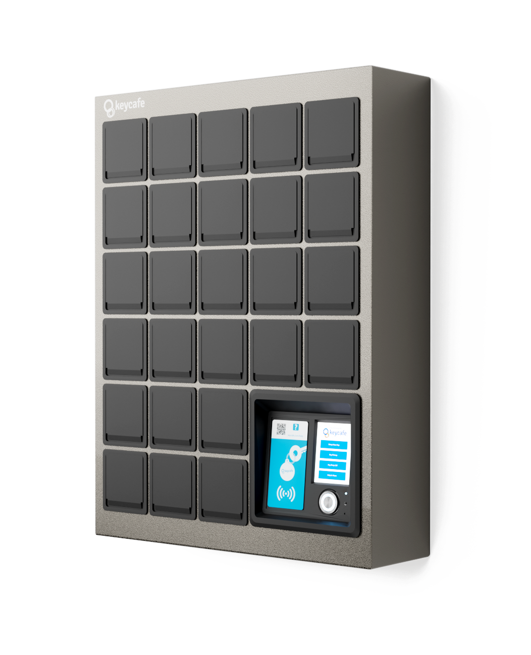 Locker lockobox mostrando características de seguridad y tecnología